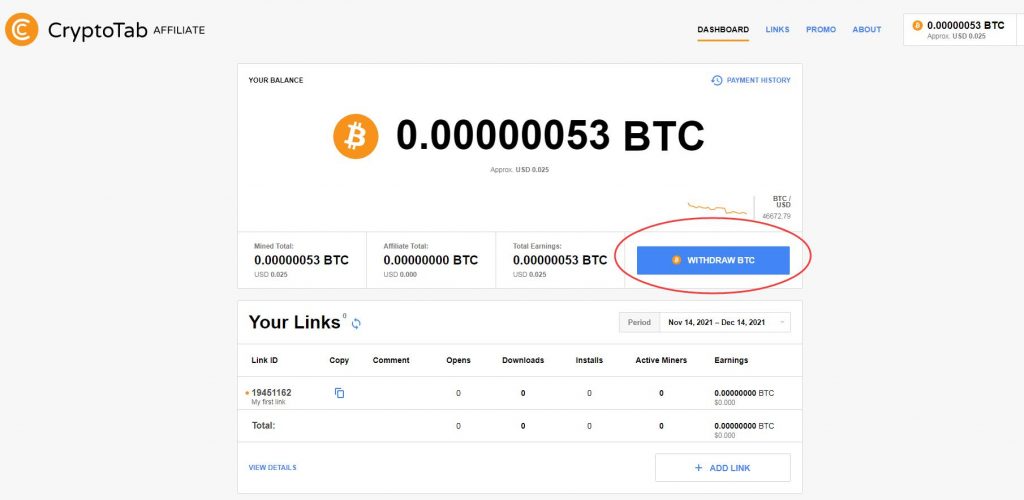 《CryptoTab评论》手机真实挖矿赚钱，测试安全，免费提币0.5BTC