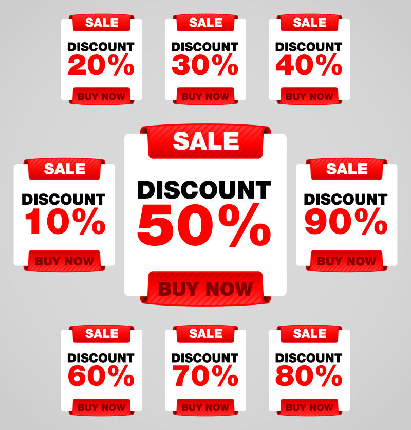 Discount or sale tag