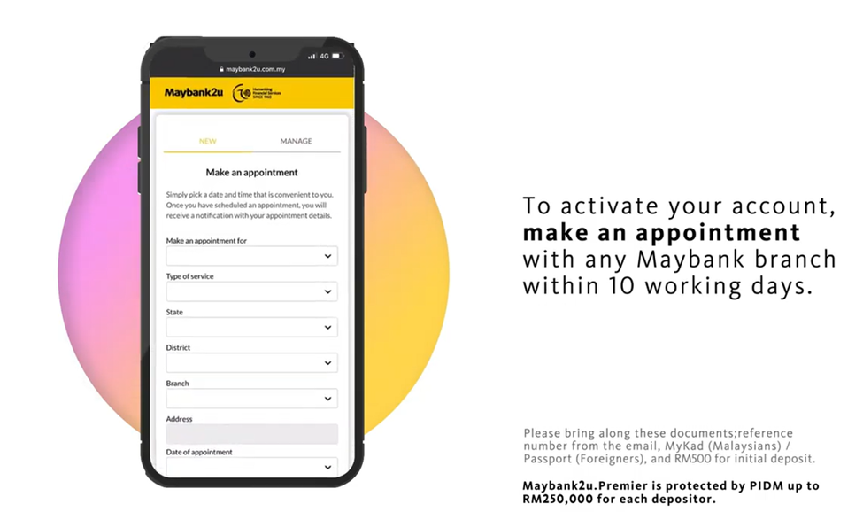 线上预约服务！网上开Maybank私人户口的方法！